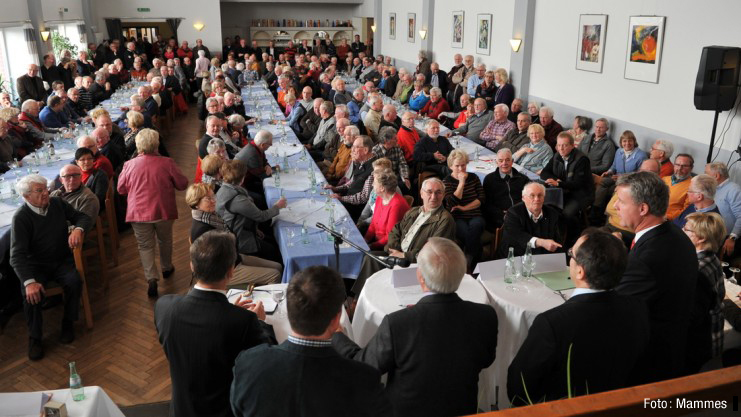 Die Seniorenvereinigung Meppen konnte ein volles Kolpinghaus begrüßen. Foto: Mammes
